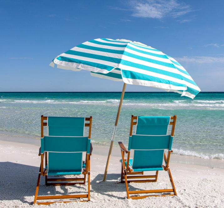 Beach chair with shops umbrella for adults